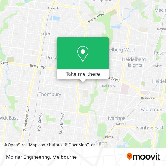 Molnar Engineering map