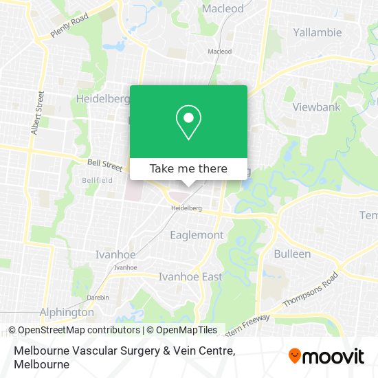 Melbourne Vascular Surgery & Vein Centre map