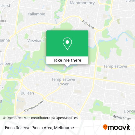 Finns Reserve Picnic Area map