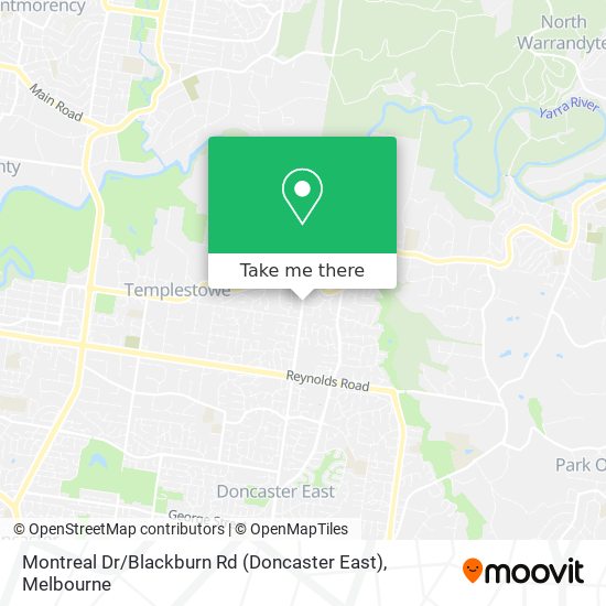 Montreal Dr / Blackburn Rd (Doncaster East) map