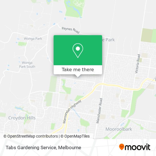 Tabs Gardening Service map