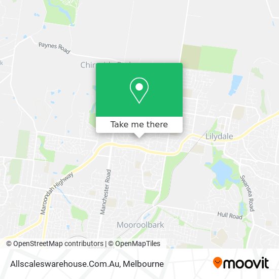 Mapa Allscaleswarehouse.Com.Au