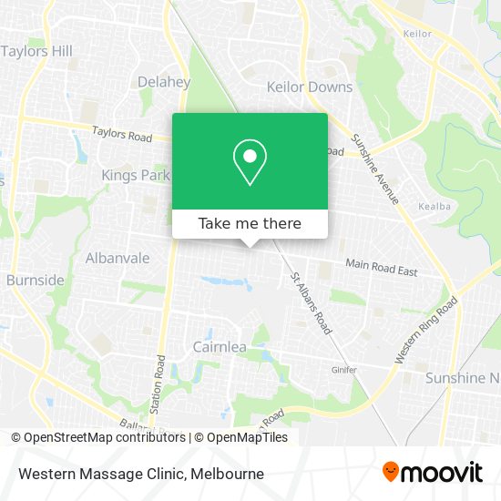 Western Massage Clinic map