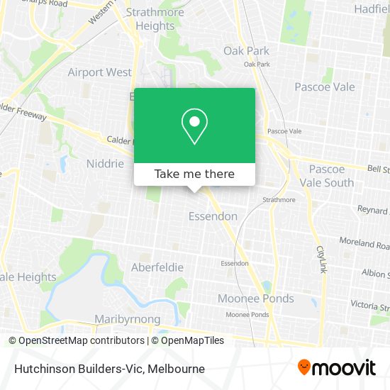 Mapa Hutchinson Builders-Vic