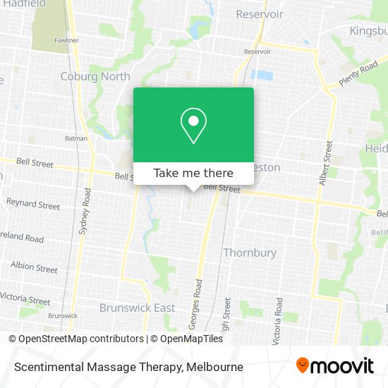 Scentimental Massage Therapy map