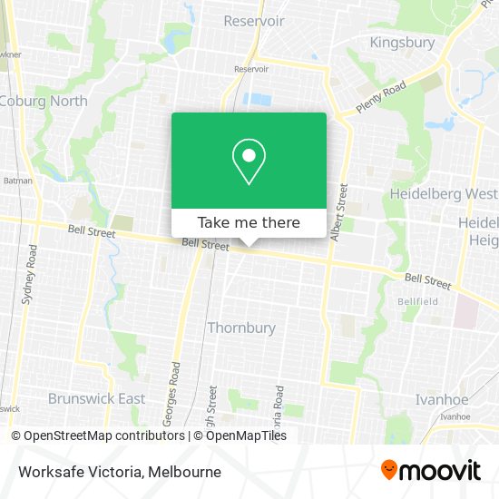 Mapa Worksafe Victoria