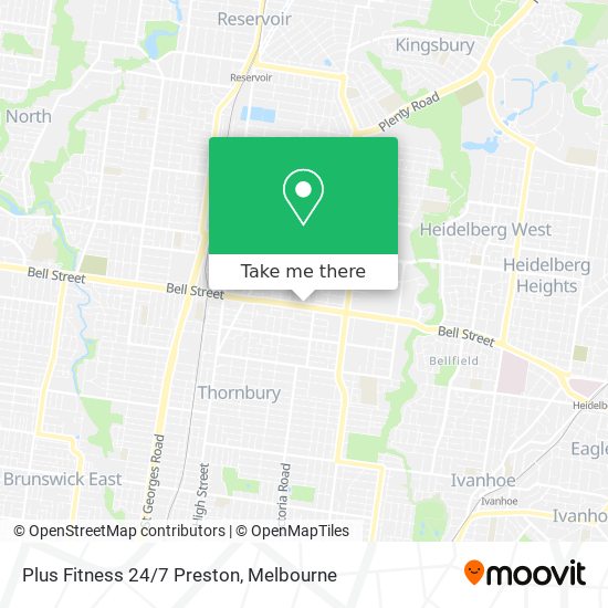 Plus Fitness 24/7 Preston map