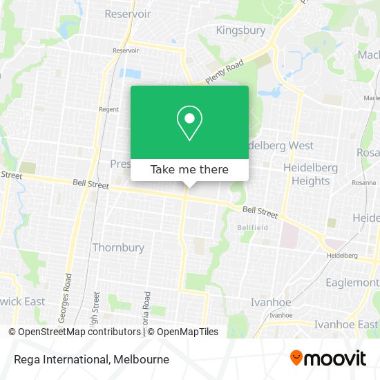 Rega International map