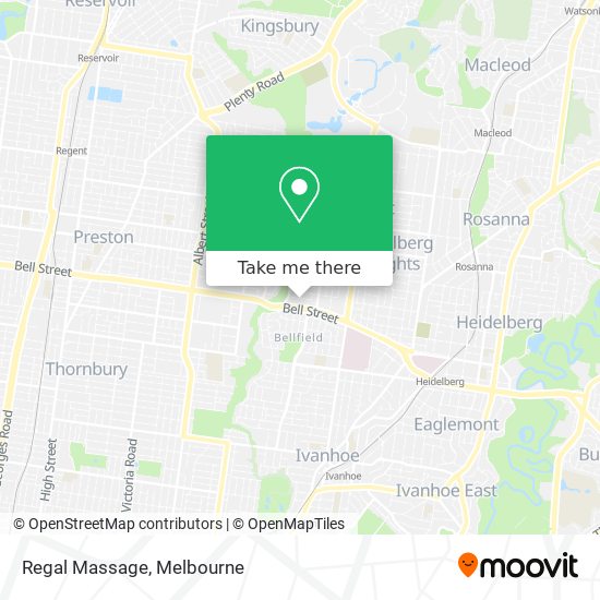 Regal Massage map