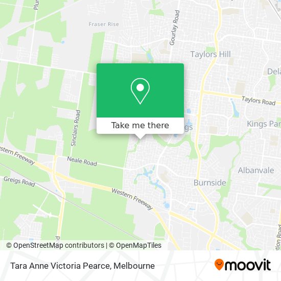 Tara Anne Victoria Pearce map