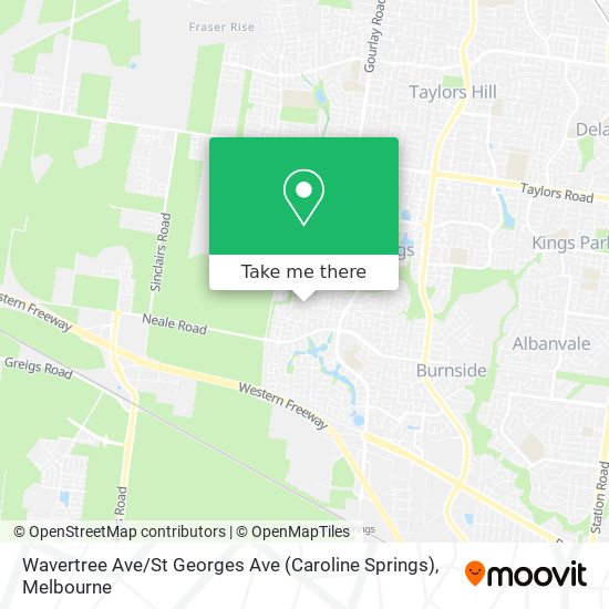 Wavertree Ave / St Georges Ave (Caroline Springs) map