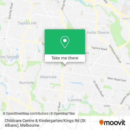 Mapa Childcare Centre & Kindergarten / Kings Rd (St Albans)