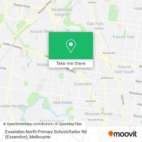 Mapa Essendon North Primary School / Keilor Rd