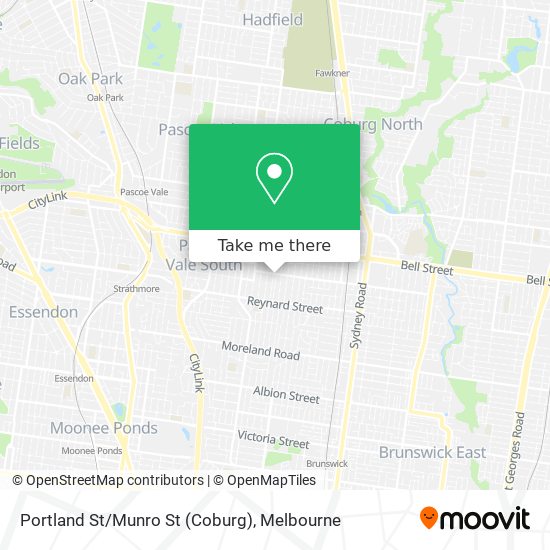 Mapa Portland St/Munro St (Coburg)