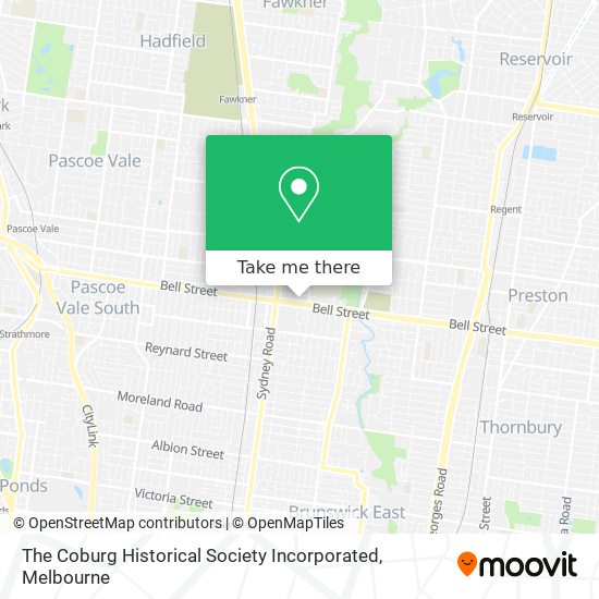 Mapa The Coburg Historical Society Incorporated