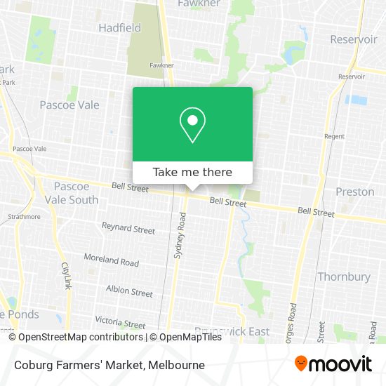 Mapa Coburg Farmers' Market