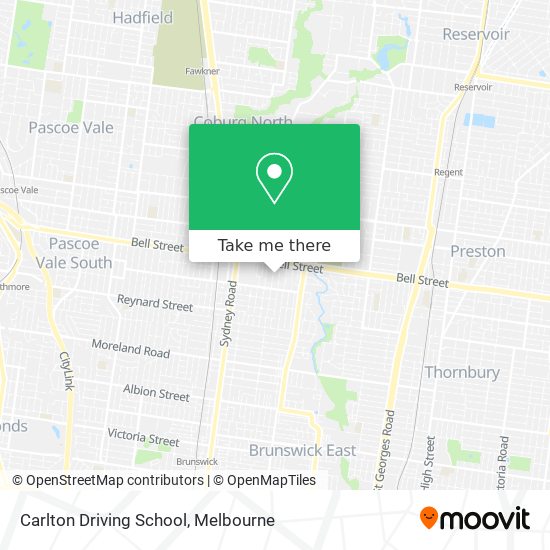 Mapa Carlton Driving School