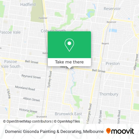 Domenic Gisonda Painting & Decorating map