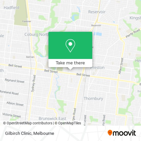 Gilbirch Clinic map