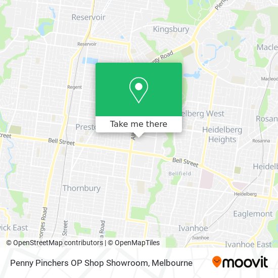 Penny Pinchers OP Shop Showroom map