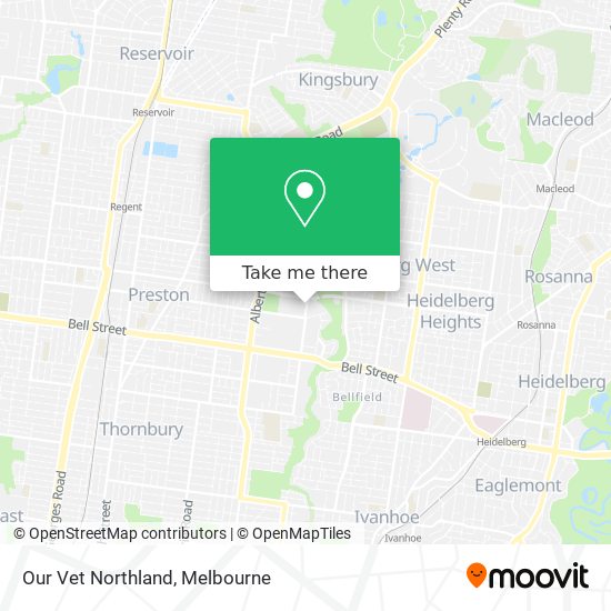 Our Vet Northland map