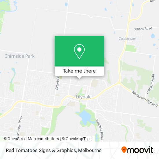Red Tomatoes Signs & Graphics map