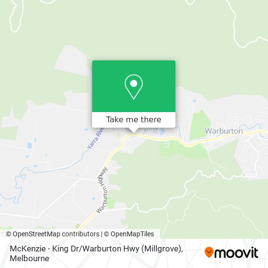 McKenzie - King Dr / Warburton Hwy (Millgrove) map