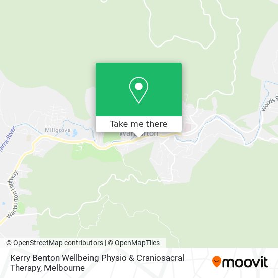 Kerry Benton Wellbeing Physio & Craniosacral Therapy map
