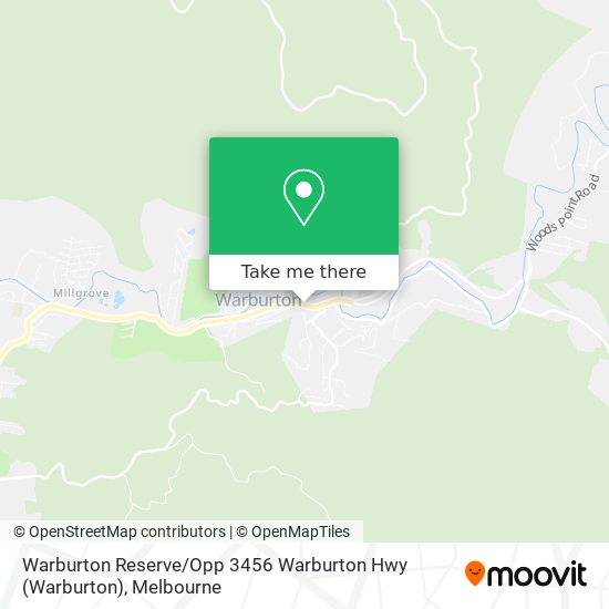 Warburton Reserve / Opp 3456 Warburton Hwy map