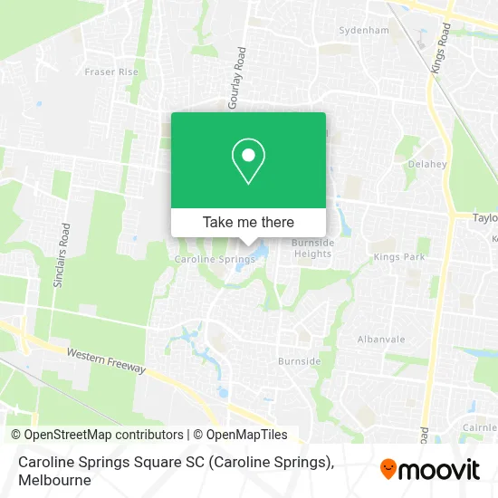 Mapa Caroline Springs Square SC