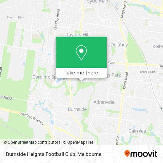 Burnside Heights Football Club map