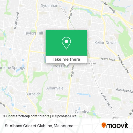 St Albans Cricket Club Inc map