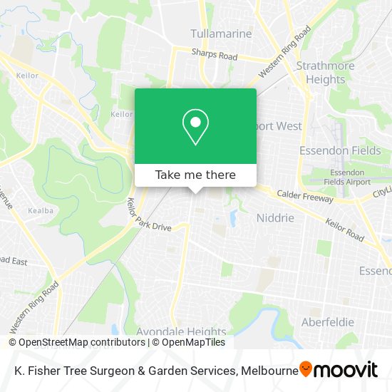 K. Fisher Tree Surgeon & Garden Services map