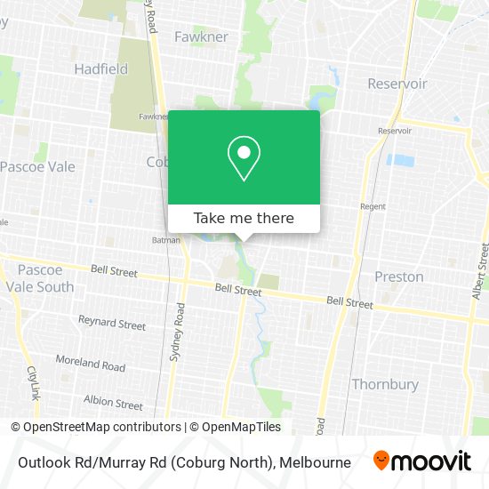 Outlook Rd / Murray Rd (Coburg North) map