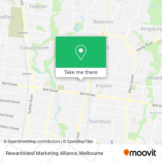 Rewardsland Marketing Alliance map