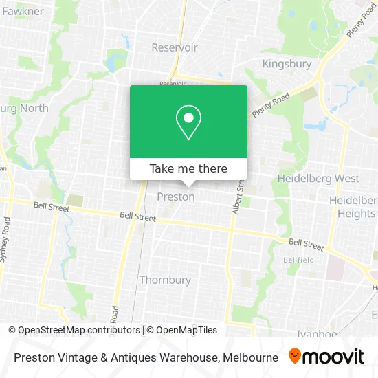 Preston Vintage & Antiques Warehouse map