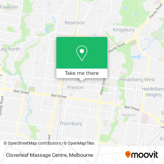 Cloverleaf Massage Centre map