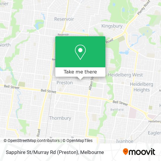 Sapphire St / Murray Rd (Preston) map