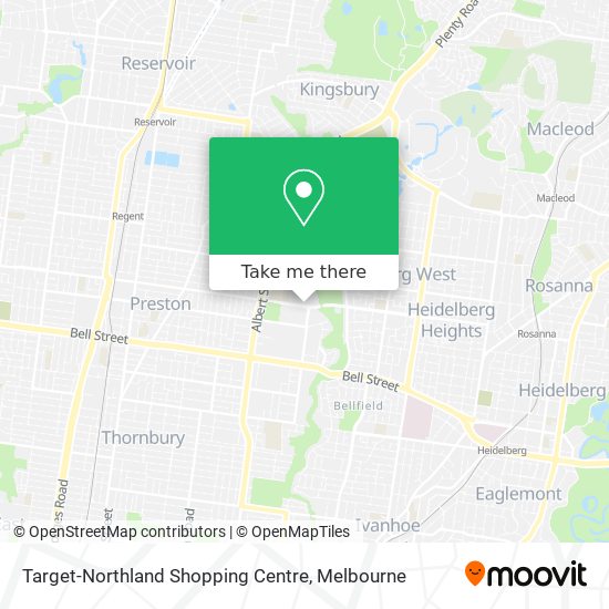 Target-Northland Shopping Centre map