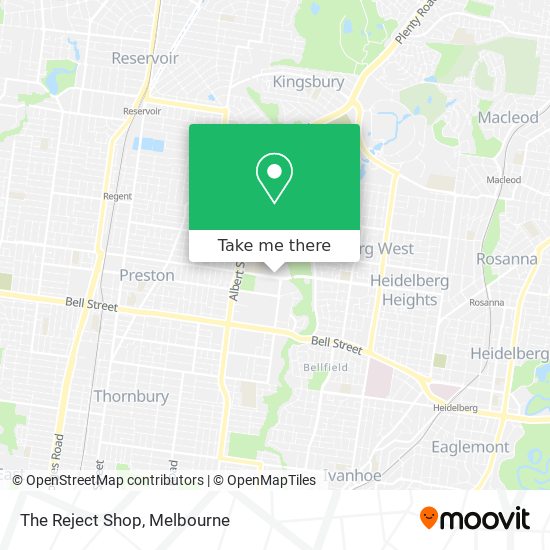 The Reject Shop map