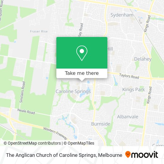 The Anglican Church of Caroline Springs map