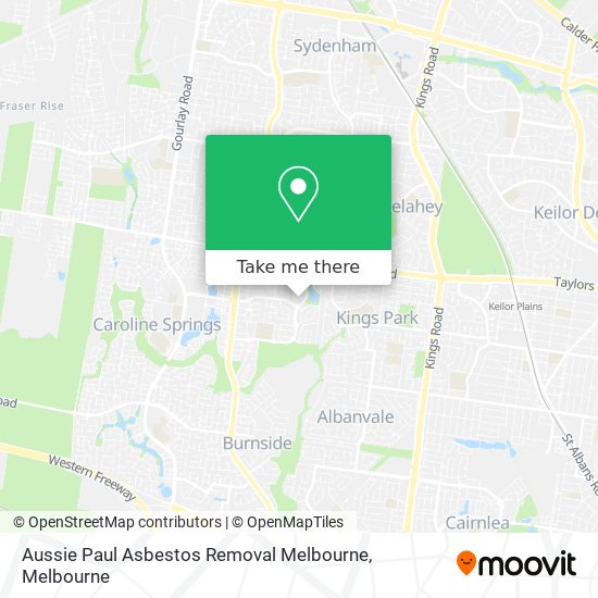 Aussie Paul Asbestos Removal Melbourne map