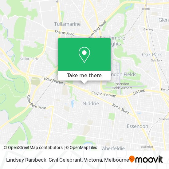 Lindsay Raisbeck, Civil Celebrant, Victoria map