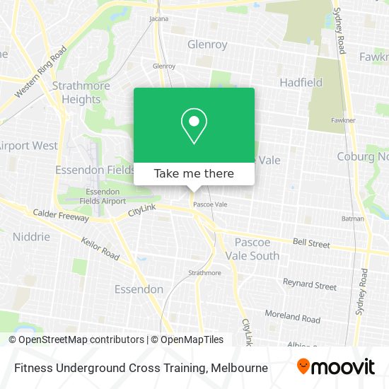 Fitness Underground Cross Training map