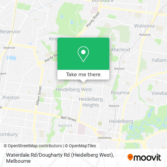 Waterdale Rd / Dougharty Rd (Heidelberg West) map