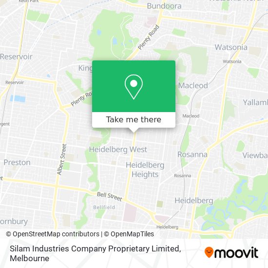 Silam Industries Company Proprietary Limited map
