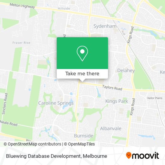 Bluewing Database Development map