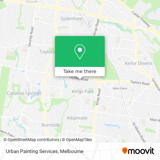 Urban Painting Services map