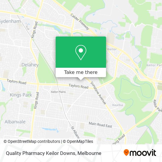 Quality Pharmacy Keilor Downs map