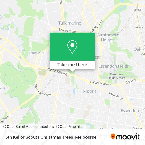 5th Keilor Scouts Christmas Trees map